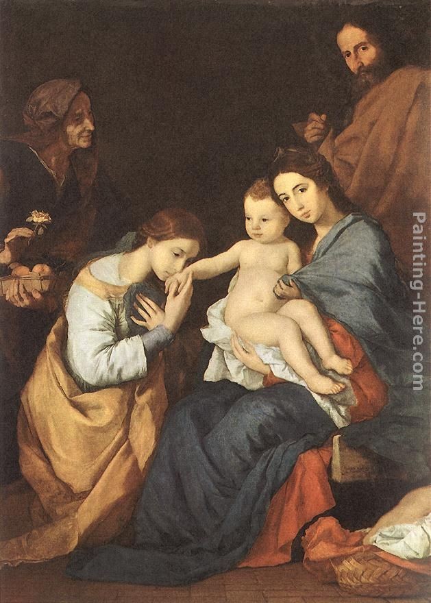 Jusepe de Ribera The Holy Family with St Catherine